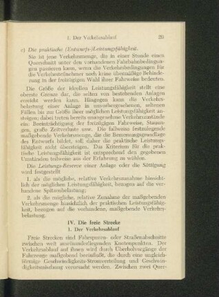 IV. Die freie Strecke