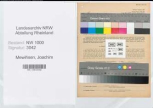 Entnazifizierung Joachim Mewihsen, geb. 15.07.1906 (Landwirt)