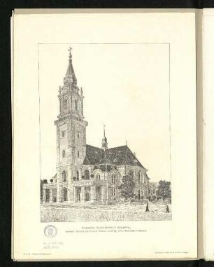 Evangelische Garnisonskirche in Ludwigsburg. Außenansicht.