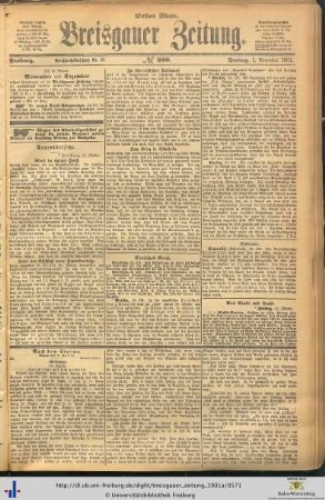 Nr. 256-280 (November 1901)