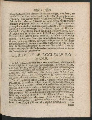 Corruptelae Ecclesiae Romanae.