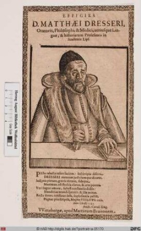 Bildnis Matthäus Dresser (Drescher)