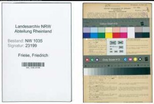 Entnazifizierung Friedrich Friese , geb. 22.01.1889 (Steiger)