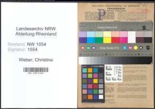 Entnazifizierung Christine Weber , geb. 18.02.1906 ()