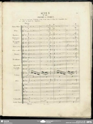 No. 21 Prière en Chœur: "Le ciel pardonne / Sieh hier die Deinen"