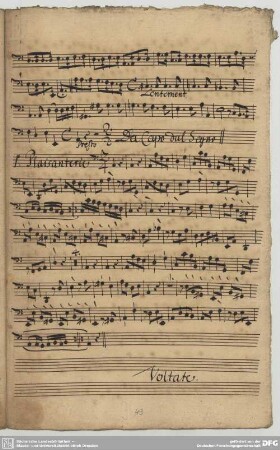 Fasch, J.F., Suiten, FWV K:a3 / Ausw.
