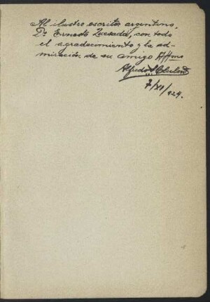 [Dedicatoria a mano escrito]