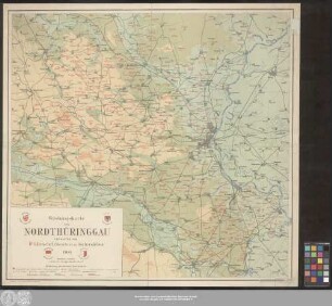 Wüstungskarte vom Nordthüringgau