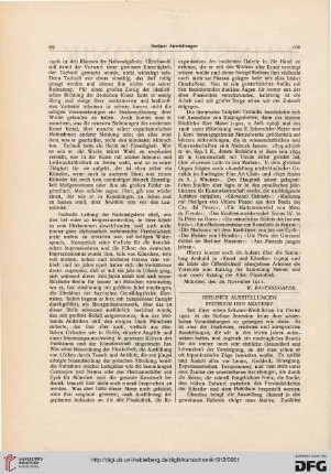 Berliner Ausstellungen: Sezession und Akademie