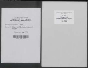 Amt Reineberg (außer Vogtei Levern): Kavalleriegelderkataster