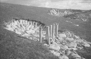 Tümlauer-Koog: Sandsäcke in Deichbruchstellen