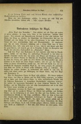 Ausnahmen bestätigen die Regel