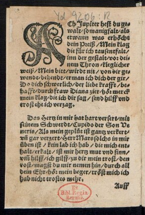 ACh Jupiter hest[!] du ge=||walt/ so manigfalt/