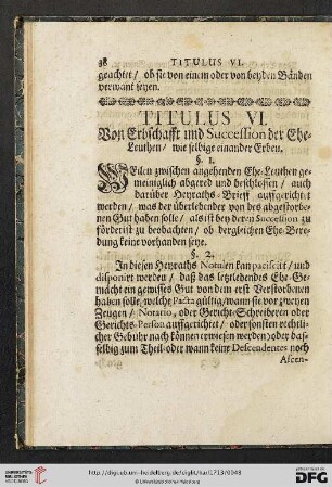 Titulus VI