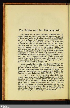 Die Küche und die Küchengeräte