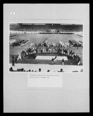 Amsterdam, Olympiade 1928, der olympische Schwur