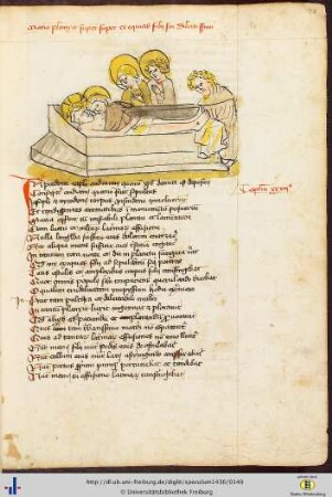 [73r - 75v] Die Grablegung Christi.