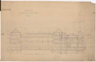Schloss Posen, Posen Umbau: Schnitt 1:100