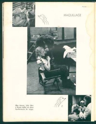 Maquillage : Lilian Harvey, Sally Eilers y Renate Müller en plena tranformación de rasgos