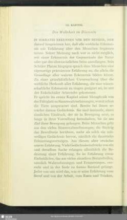 12. Kapitel. Die Wahrheit im Diesseits