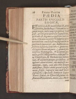 Paedia Partis Specialis Logicae.