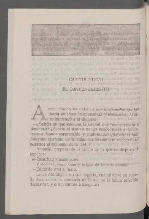Capítulo LXVII - El convencimiento