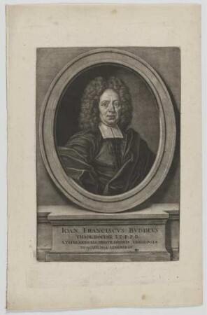 Bildnis des Ioan. Franciscvs Bvddevs