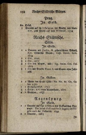 Reichs-Städtische. - [Medaillen] Auf berühmte Gelehrte, gelehrte Gesellschaften, Academien und die Buchdruckerey.