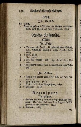 Reichs-Städtische. - [Medaillen] Auf berühmte Gelehrte, gelehrte Gesellschaften, Academien und die Buchdruckerey.