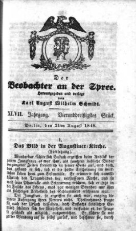 34. Stueck, 21. August 1848