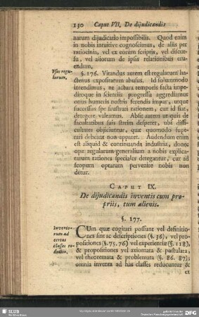 Caput IX. De dijudicandis inventis cum propriis, tum alienis
