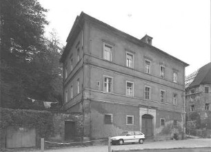 Pirna-Altstadt, Am Schloßberg 2. Wohnhaus (Bezeichnung 1810). Straßenansicht