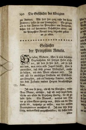 Geschichte der Prinzeßinn Renata