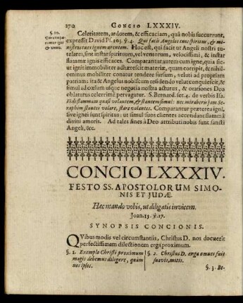 Concio LXXXIV. Festo SS. Apostolorum Simonis Et Judae.