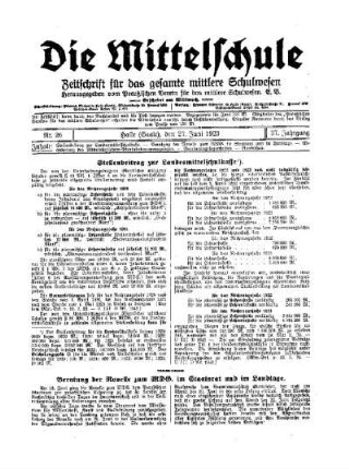 Beratung der Novelle zum MDG. im Staatsrat und im Landtage