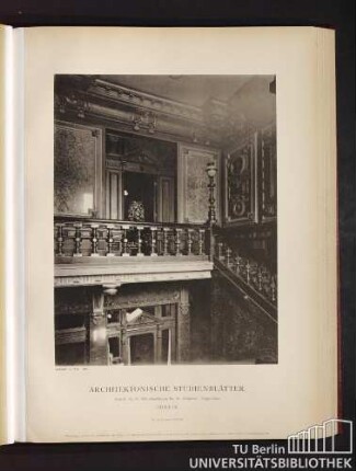 Serie II. No. 76. Villa Rauchstraße No. 16. (Stephan). Treppenhaus. Berlin.