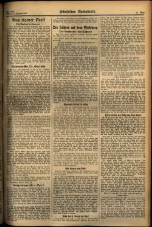 Zweite Ausgabe vom Montag, den 07. Oktober 1935.