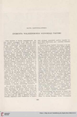50: Zygmunta Waliszewskiego widnokrąg paryski