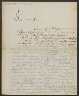 Brief an Unbekannt : o.D. [um 1868]