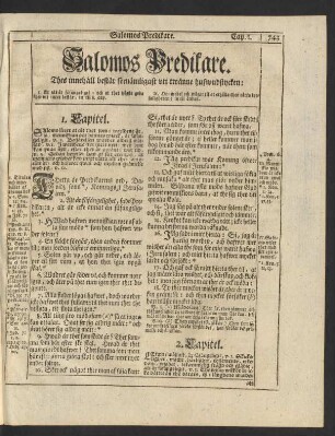 Salomos Predikare.