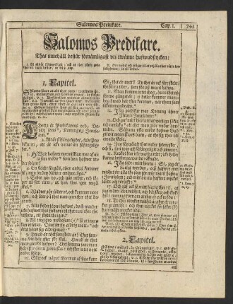 Salomos Predikare.