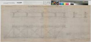 Werne (Werne) - Ermelinghof (Hamm) Entwurf der Eisenbahnlinie Blatt 25a eiserner Überbau der Wegunterführung in Station 79,82 mit Festigkeitsnachweis 1904 1 : 10 51 x 124 Pause Küchler; Schulz KSM Nr. 1117,25a