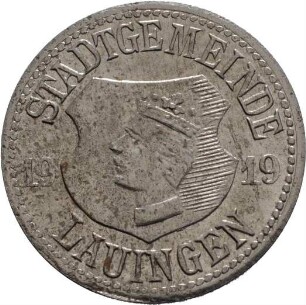 Münze / Notgeld, 10 Pfennig, 1919