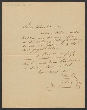 Brief an Philipp Jarnach : o.D.