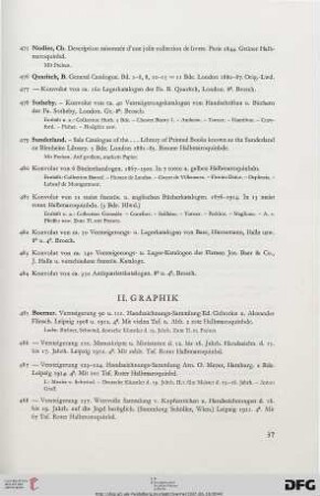 II Graphik (Nr. 485-507)