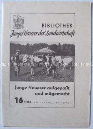 Anleitung für den sozialistischen Wettbewerb in der Landwirtschaft, Beilage zur "Landjugend"