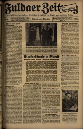 Ausgabe vom Mittwoch, den 08. März 1939.