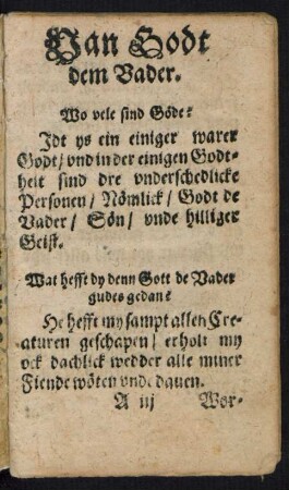 Van Godt dem Vader.