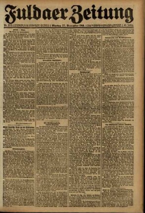 Ausgabe vom Montag, den 25. November 1918.