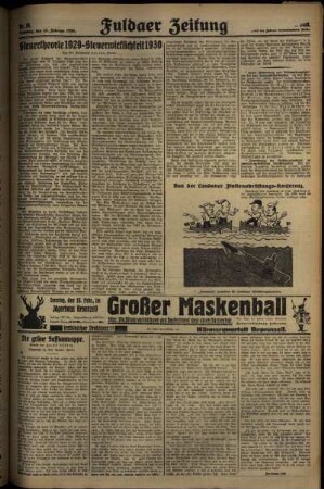 Zweite Ausgabe vom Samstag, den 15. Februar 1930.